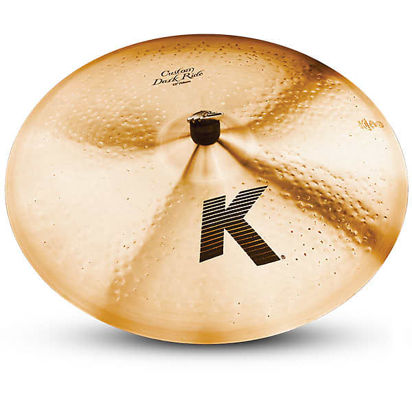 Zildjian K0967 22" K Custom Series Dark Ride Medium Thin Drumset Cast Bronze Cymbal with Low Pitch image 1
