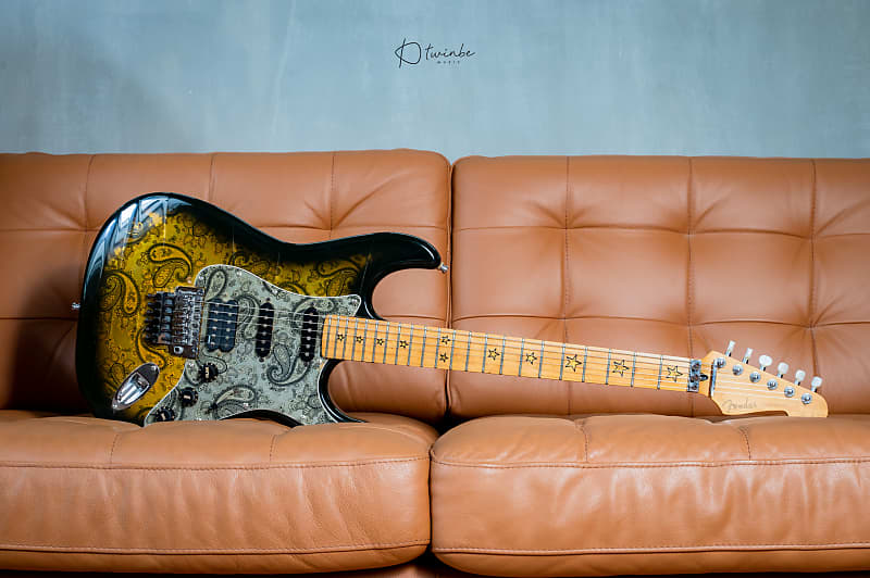 Fender Richie Sambora Black Paisley 1996 50th Aniversary Japan