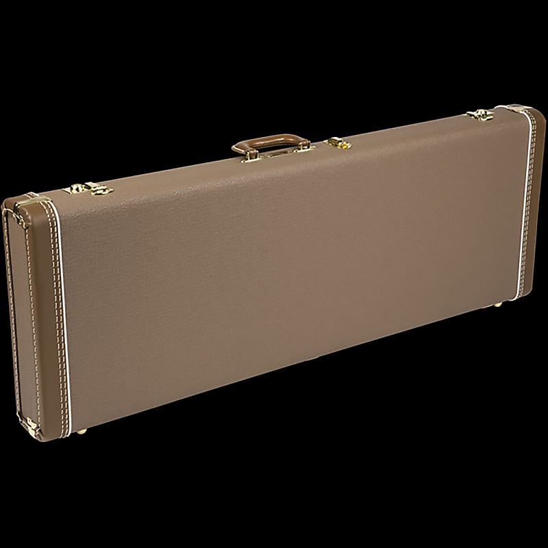 Fender Deluxe Jaguar & Jazzmaster Case (Brown/Gold) Reverb