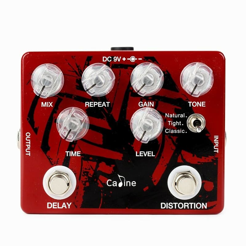 CALINE CP-68 Dual Delay & Distortion Combo Guitar effect Pedal image 1