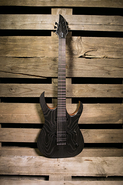 ギター Mayones Duvell Elite Gothic 6 Mayones Duvell Elite 6 Gothic Monolith Black