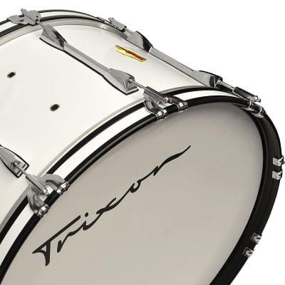Trixon Field Series Marching Bass Drum 20 By 14" - White image 2