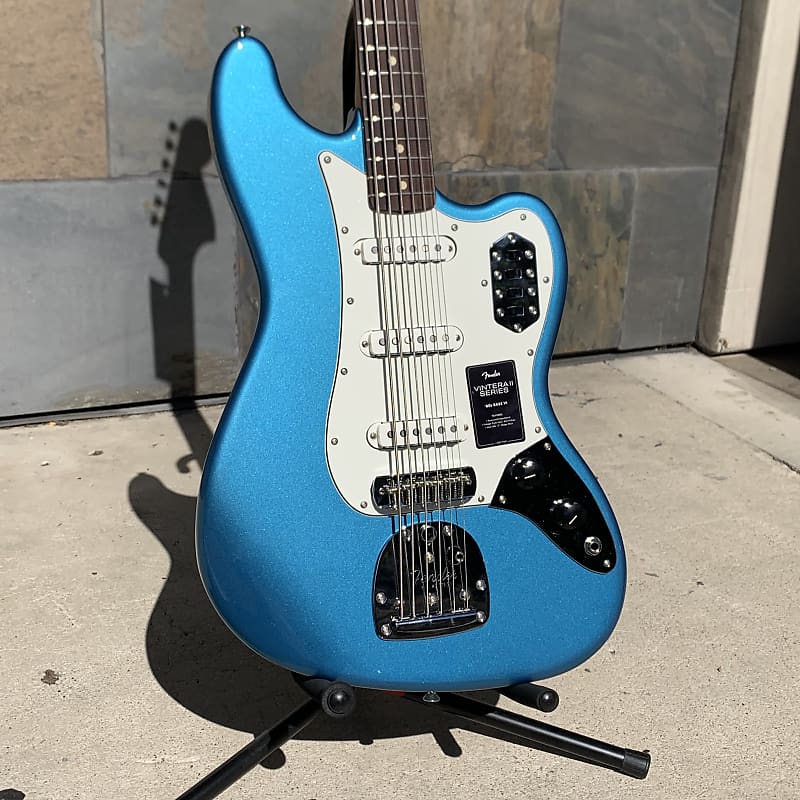 Fender Vintera II 60s Bass VI Rosewood Fingerboard Lake Placid Blue image 1