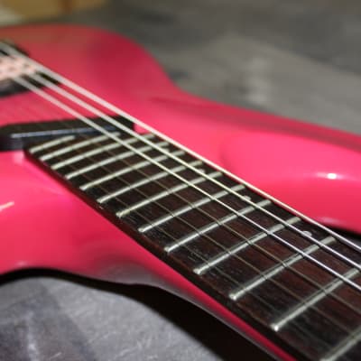 Epiphone 935i 1989-90 Bright Pink, super Rare with Kahler With Non original Hard case image 9