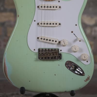 Fender Custom Shop '58 Strat, Relic, Maple Neck - Super Faded Aged Surf Green for sale