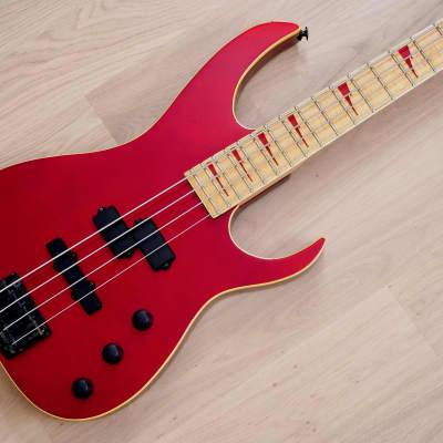 1991 Ibanez Road Bass RD-727 Custom Electric Bass PJ Candy Apple