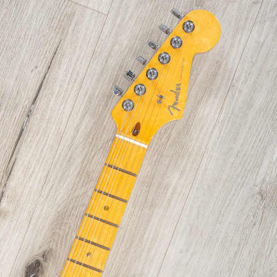 Fender American Custom Stratocaster Guitar, Maple Fingerboard Vintage Blonde NOS image 9