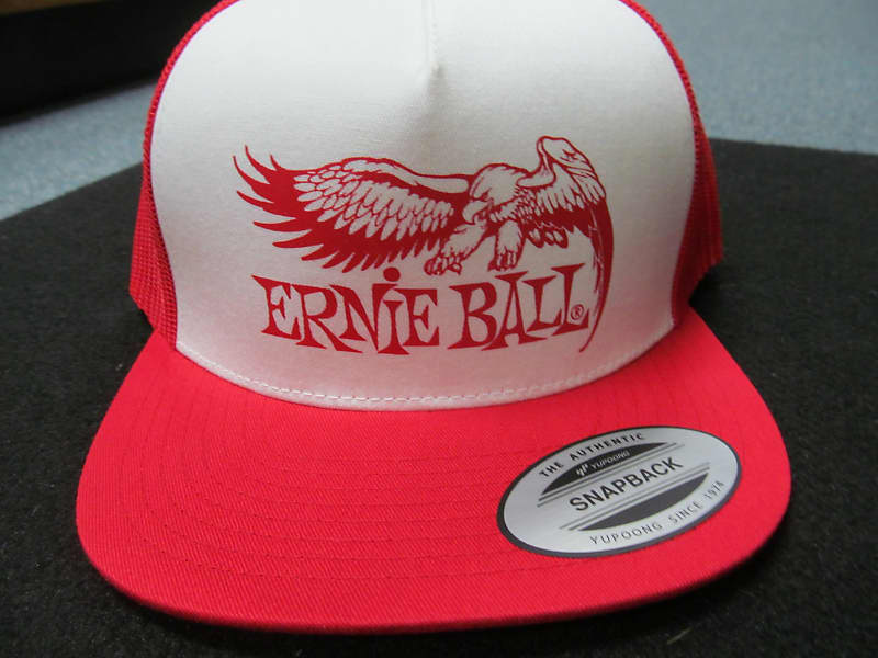 Ernie Ball Red with White Front and Red Ernie Ball Eagle Logo Reverb