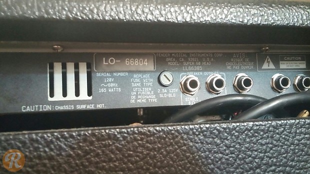 Fender Super 60 2-Channel 60-Watt Guitar Amp Head 1989 - 1991 image 3