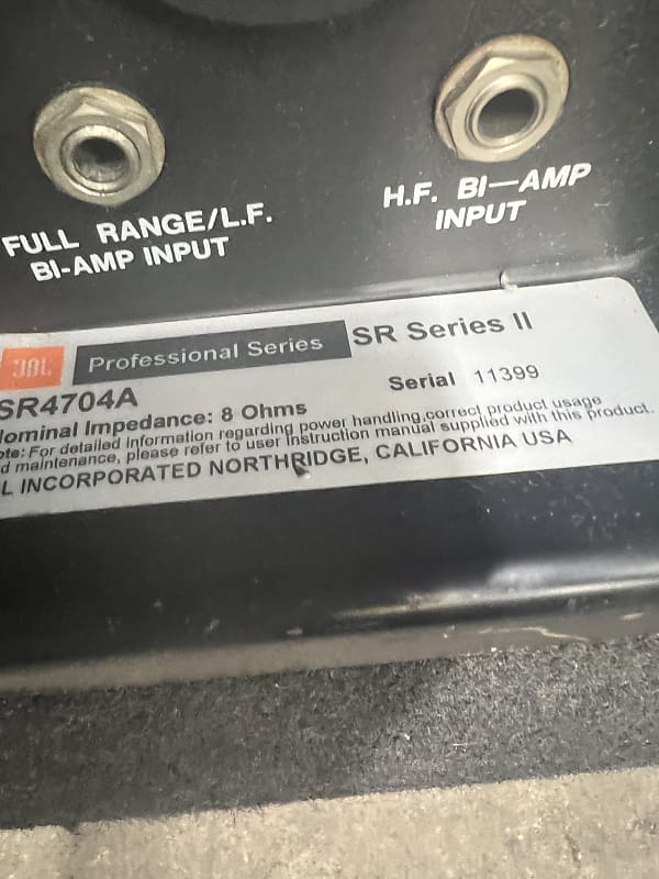 JBL SR 4704A | Reverb
