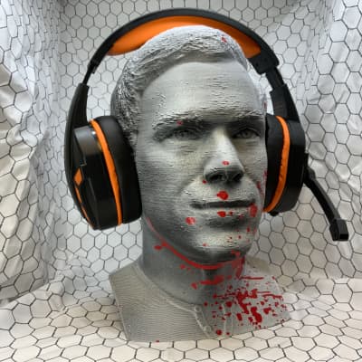 Dexter Headphone Stand! Michael C. Hall Gaming Headset Rack Holder. Holds Ear Protection Headsets! image 10