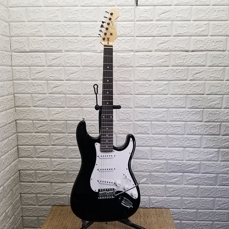 Enjoy Brand Guitar Great Beginner Strat Style w/Gig Bag, | Reverb