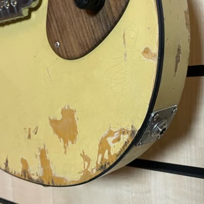 Jozsi Lak Rocker TV Yellow Aged Nitrocellulose Laqcuer Electric Guitar Handmade in Germany image 7