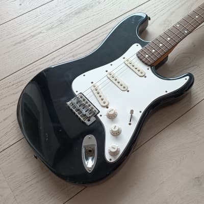 Sunn Fender Mustang Stratocaster 1980s -Black for sale