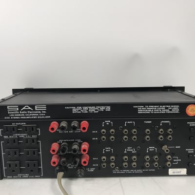 SAE 2100 Solid State Stereo Pre Amplifier image 6