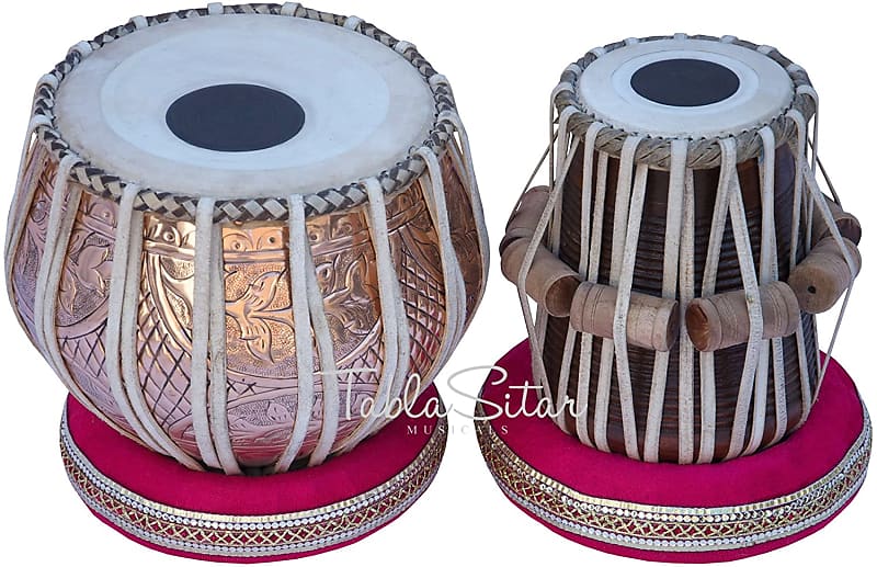 Tabla Drum Set by Maharaja Musicals Professional 3.5 Kg Copper Bayan Tabla Dayan Padded Bag CJH Reverb