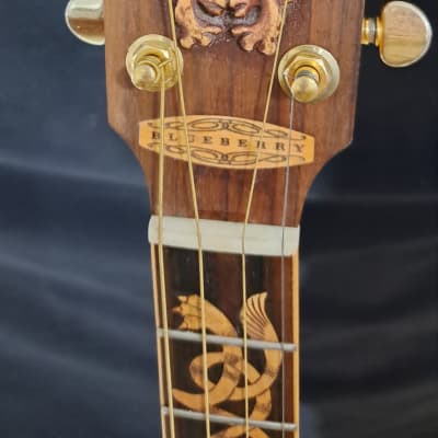 Blueberry  NEW IN STOCK Handmade TENOR Guitar Celtic Motif image 4