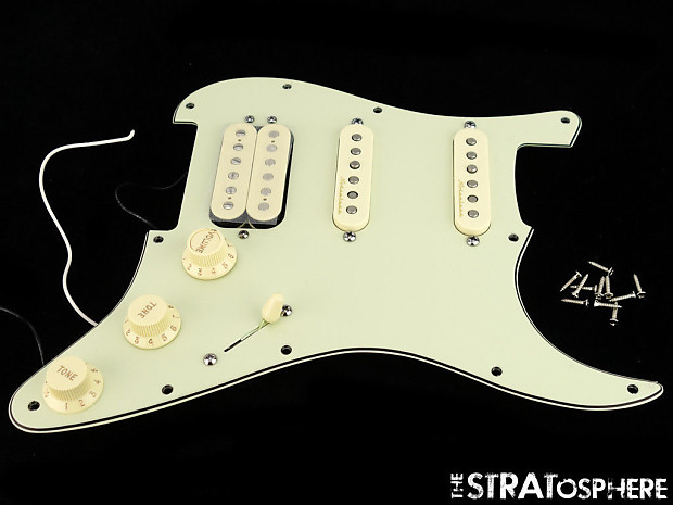 Fender Deluxe HSS Strat LOADED PICKGUARD Stratocaster Noiseless Pickups S-1 Mint image 1