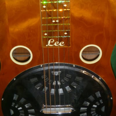 Lee Luthier built Resonator (Square Neck Six String) 2005 Lightly Flamed Maple image 16