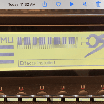 E-MU Emulator IV EIV x Hollywood Gold edition sampler, 2 Gig internal drive, 128 Mb RAM, EFX board image 8
