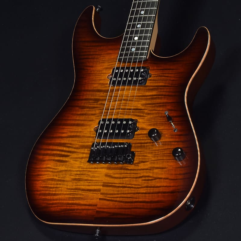 XOTIC XS-CORE Bent-Top Tiger Eye Burst (S/N:20002) (10/25 XOTIC XS-CORE Bent-Top Tiger Eye Burst (S/N:20002) (10/25