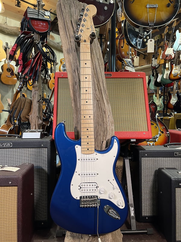 Fender Standard HSS Stratocaster with Maple Fretboard 2003 - Blue Agave image 1