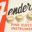 Fender Strat Control Knobs, Aged White, Set of Three, 0991369000