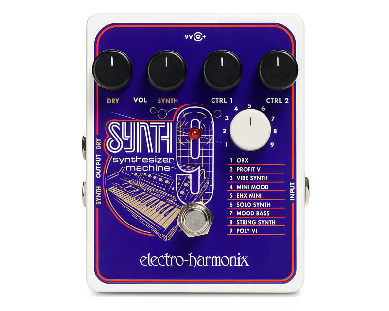 Electro-Harmonix EHX SYNTH9 Synthesizer Machine Effects Pedal