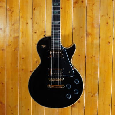 AIO SC77 Electric Guitar - Solid Black (Abalone Inlay) image 2