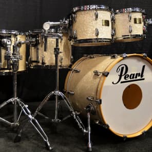 Used Pearl Masters Retrospec 5pc in White Marine Pearl | Reverb Used Pearl Masters Retrospec 5pc in White Marine Pearl | Reverb