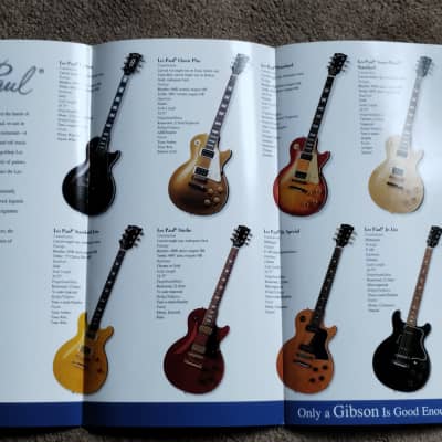 Gibson  1999 Les Paul brochure catalog Catalogue image 1