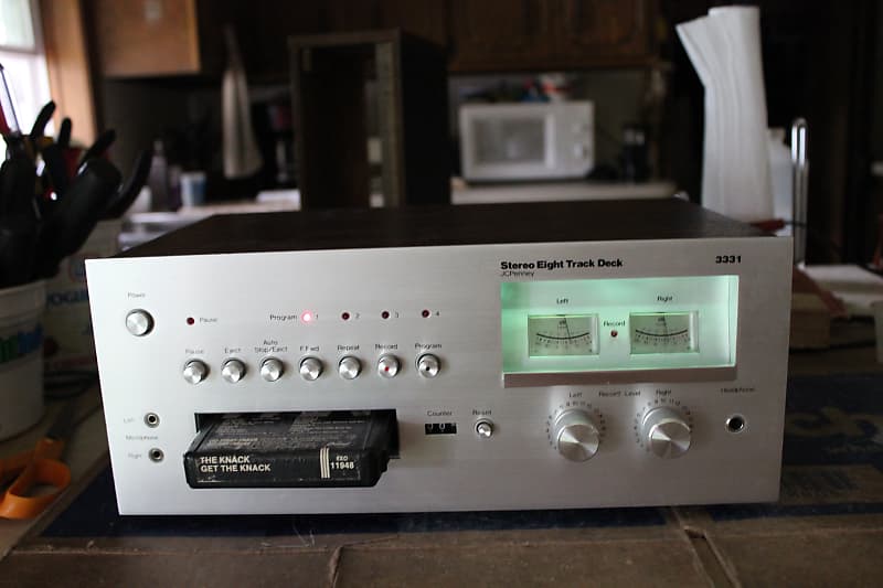 Restored JC Penney 683-3331 8 track player  			