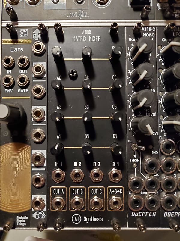 AI Synthesis AI008 Matrix Mixer 2020 Black Reverb