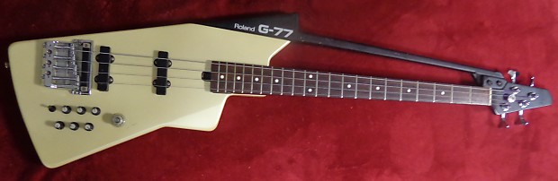 Roland G77 Bass & GR 77 Synth 1980's Pearl White image 1