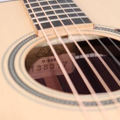Larrivee D-03R Vine Special Rosewood Moon Spruce Satin Natural Acoustic Guitar image 11