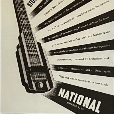 1941 National New Yorker Model Lap Steel Electric Hawaiian Guitar image 3
