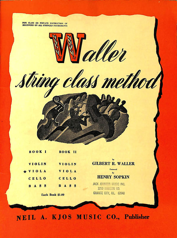 Waller String Class Method Viola Book 1 Reverb