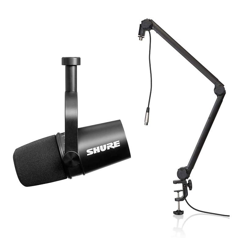 Shure Podcast Package with MV7 Podcast Microphone and Gator 3000