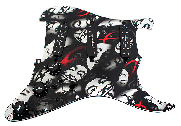 920D Custom Shop 24-224-13-2T Seymour Duncan Everything Axe Loaded Strat Pickguard w/ 2 Toggles image 1
