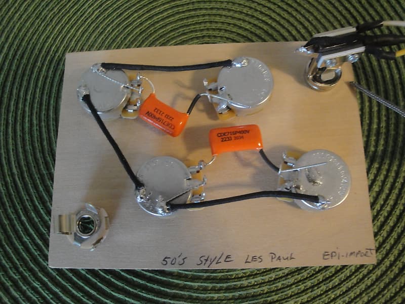 Wiring for Epiphone Les Paul Cts Switchcraft Cde 50's style image 1