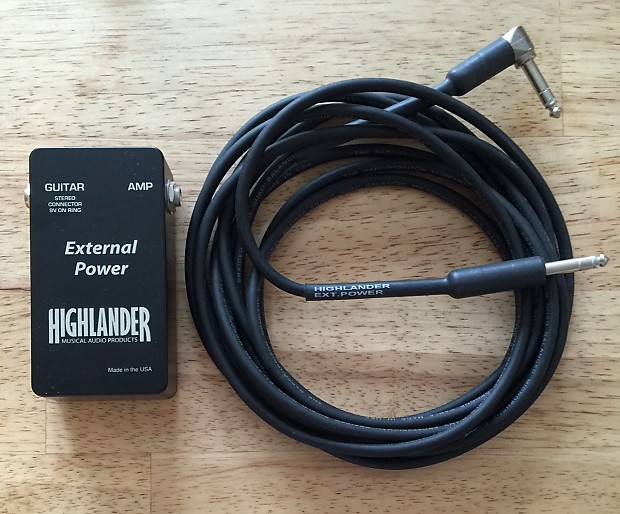 Highlander IP-1X biscuit cone pickup & preamp w/external power box & cord