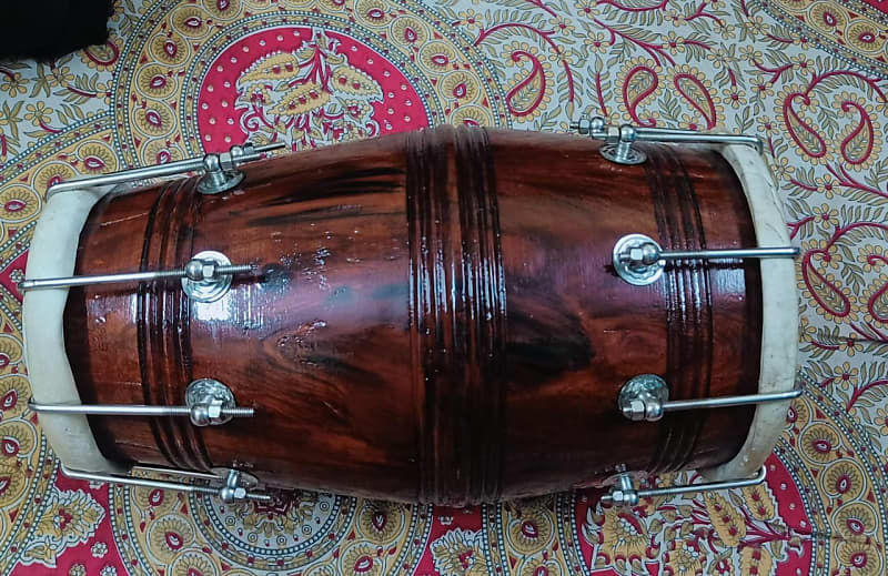 Shreeom Handicraft Dholak for Bhajan kirtan Sesame Wooden | Reverb UK