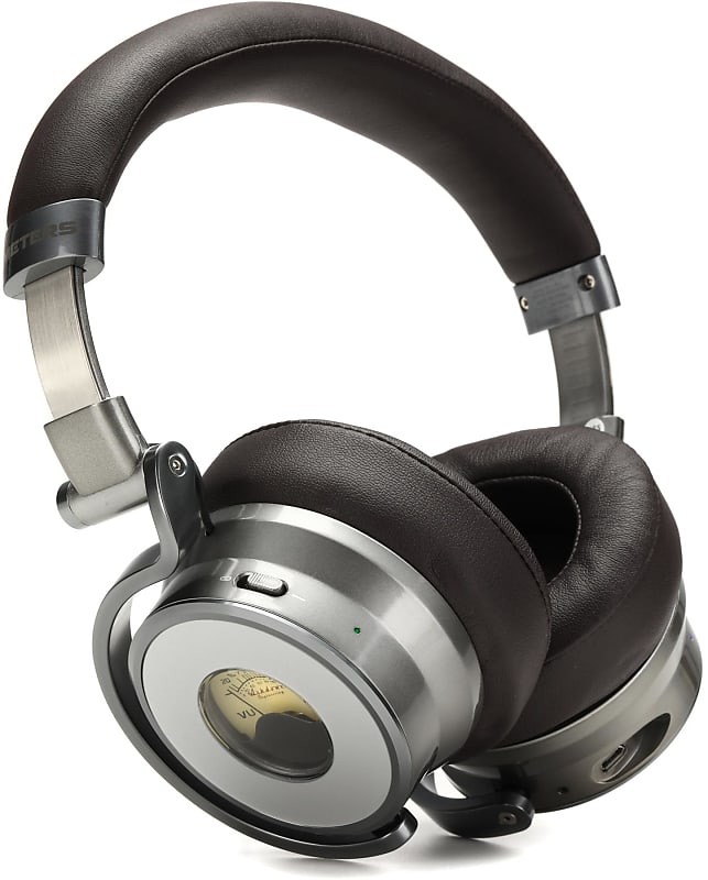 Ashdown Meters OV-1-B-Connect Editions Over-ear Active Noise Canceling  Bluetooth Headphones - Silver & Bro (OV1BTANCSilverd3)