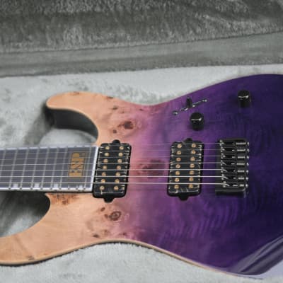 ESP E-II M-II 7 NT - Purple Natural Fade image 22