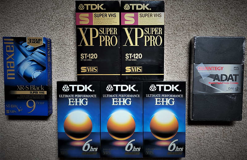 Super VHS Cassette Tapes For ADAT (7) Reverb UK