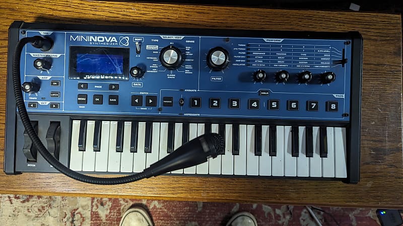 Novation MiniNova 37-Key 18-Voice Synthesizer 2012 - Present - Blue image 1