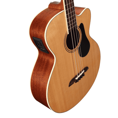 Alvarez AB60CE - Acoustic / Electric Bass Guitar with Cutaway image 4