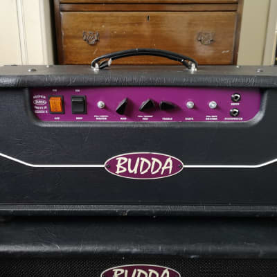 Budda Superdrive 18 & Matching 2x12 Cab 2008 ish Black/Purple image 8