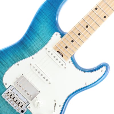 Infinite Trad Fullsize ST SSH (Bora Bora Blue Burst/Maple) -Made in Japan-  | Reverb