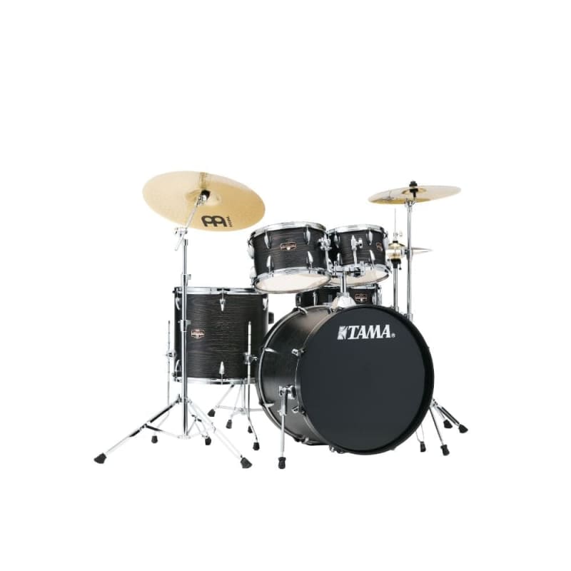 Photos - Acoustic Drum Set Tama Imperialstar 5pc Drum Set w/Meinl HCS Cymbals Black Oak W... Black ne 
